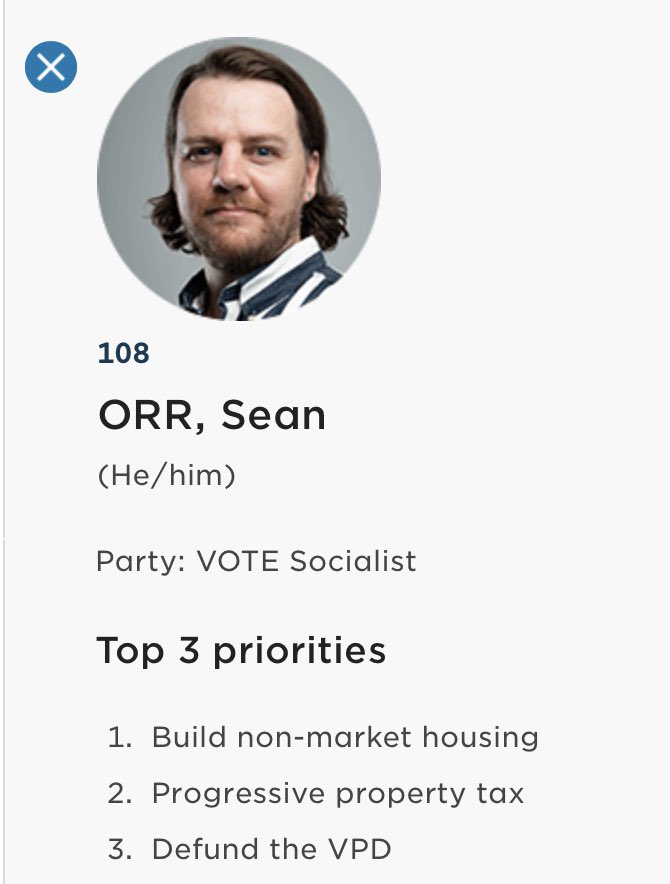 derrickokeefe's tweet photo. Imagine not voting for Sean Orr. #vanpoli #VoteSocialist https://t.co/K85FPL2AMG