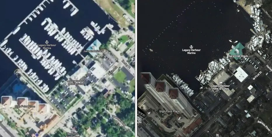 We kept our boat at this marina when we moved to FL. One time I don’t miss the boat. #Ian2022 #legacyharbourmarina