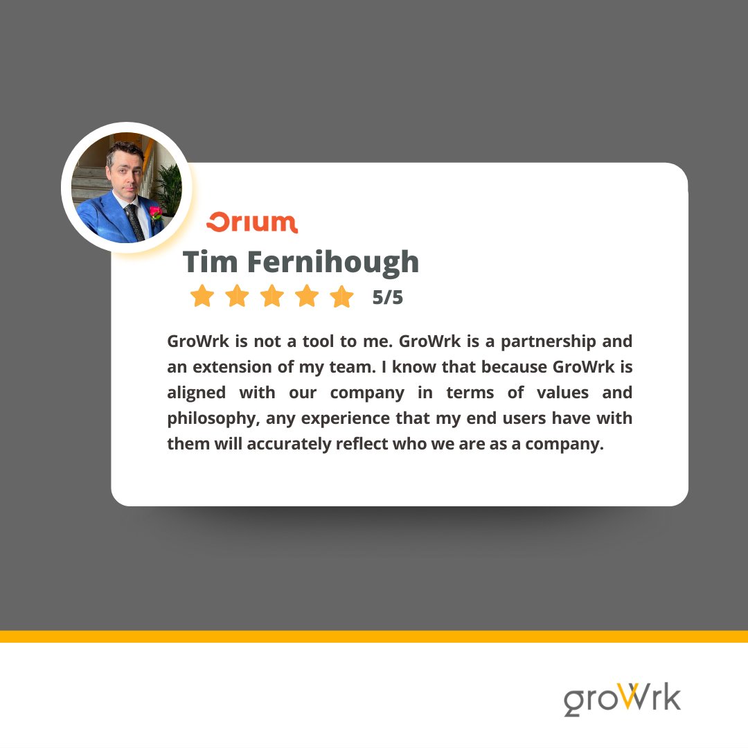 “GroWrk is not a tool to me. GroWrk is a partnership and an extension of my team." That's how <a href="/timfernihough/">Tim Fernihough</a> from <a href="/oriuminc/">Orium</a> described working with GroWrk to scale their remote team in Latin America.

Read all about it in our latest Case Study: growrk.com/blogs/news/ori…