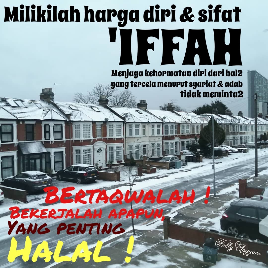 FirllyDR's tweet photo. Menjaga kehormatan diri (dari meminta2, mempermalukan diri sendiri dg joged2, dsb) adalah sifat MULIA https://t.co/grKLs9x0an