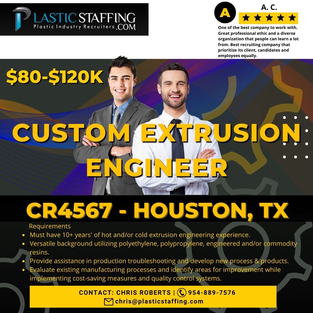 PlasticStaffing's tweet photo. CONTACT: CHRIS ROBERTS | 954-889-7576
chris@plasticstaffing.com 
#nowhiring #hotjobs #jobsinhouston #coldextrussion #texasjobs #commodityresins #plasticindustry #qualitycontrolsystems https://t.co/atP9w7hI9Y