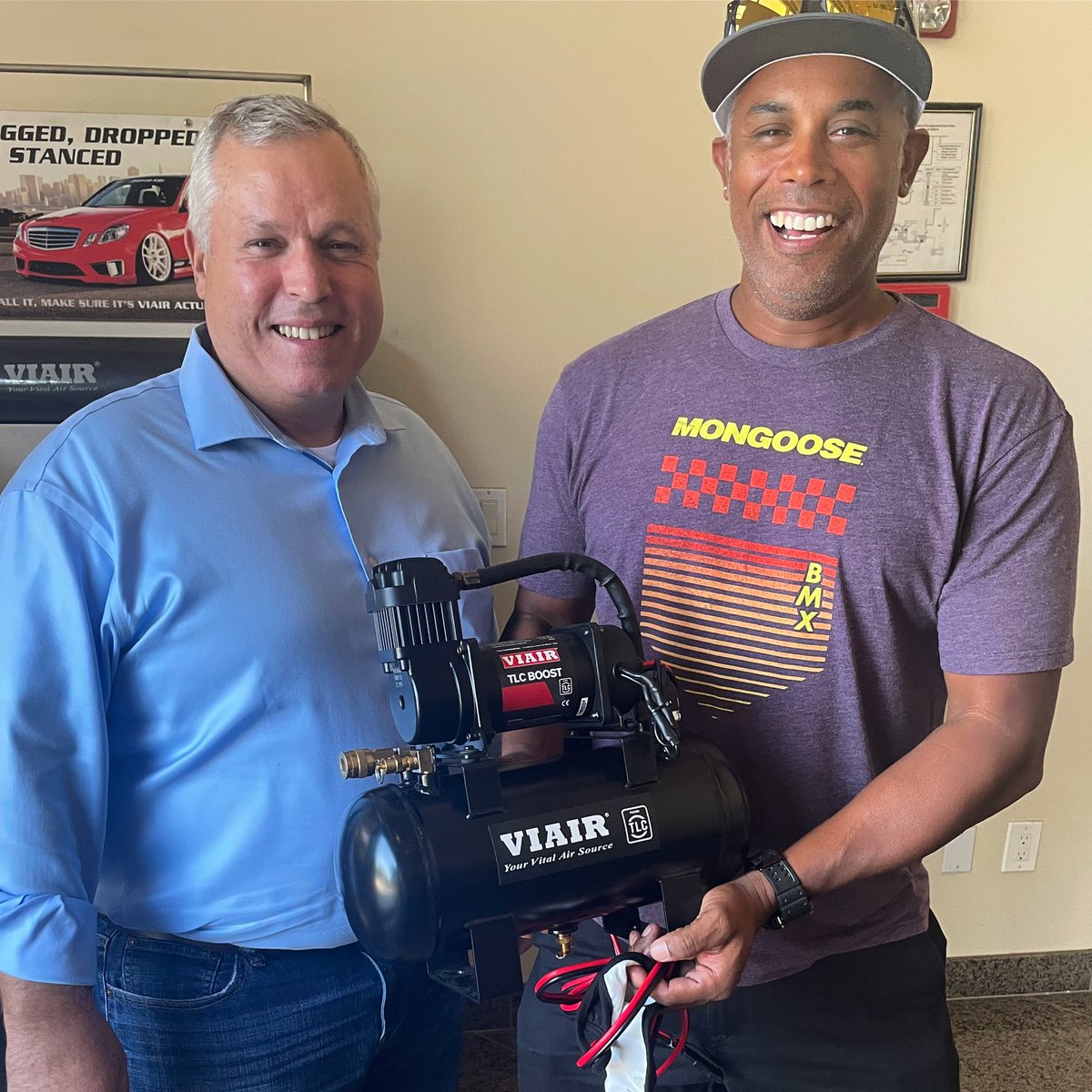 We’re pumped to welcome <a href="/therealfourty4/">Dwayne</a> and <a href="/Mongoose/">Mongoose Bikes</a> BMX to the VIAir team. We met Dewayne at <a href="/frogtownbmxdays/">Frogtown Classic BMX Days</a> and quickly found that he is doing some really terrific work at every level of the sport. Give ‘em both a follow!