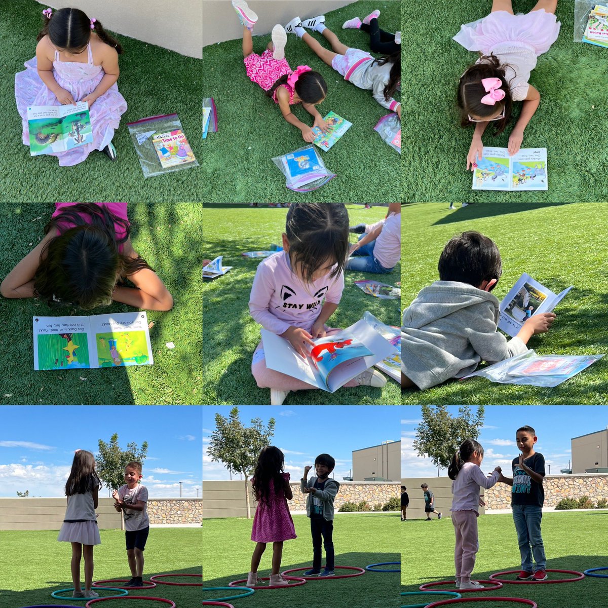 ValPerub93's tweet photo. A great way to end our 1st 9 Weeks!! Reader’s Workshop outside and a little bit of more fun😎🤩 #Superfeader’sinaction📖🦸🏻‍♂️🦸🏻 #Ms.Perezrocks🤩😎 #Readyforthebreak!!! #lovemyfirsties💕 https://t.co/TI2v6YpPCJ