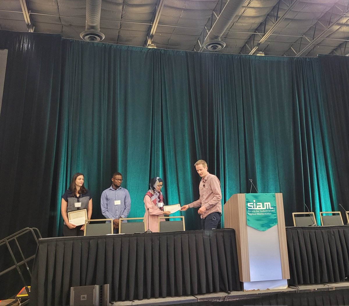 Congratulations to Paz Fink Shustin for being selected for a best poster award at #SIAMMDS22