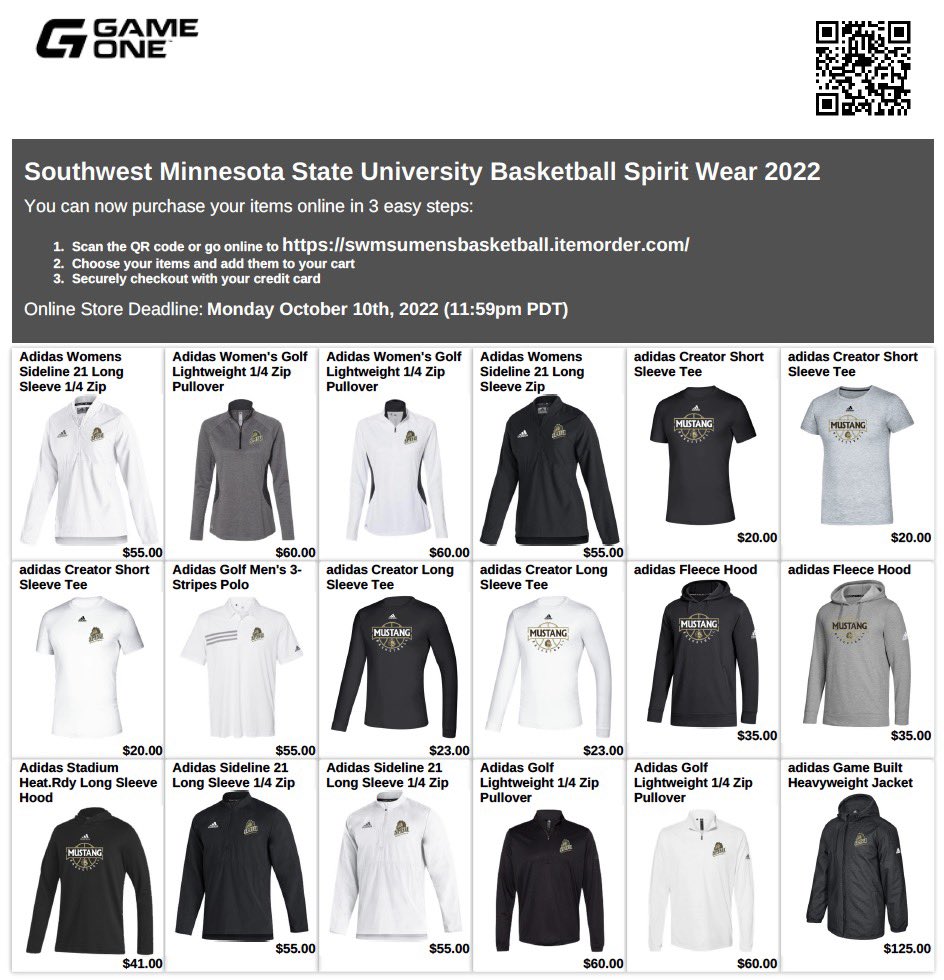 SMSU Men's Basketball on Twitter "🚨Mustang Basketball Online Store🚨