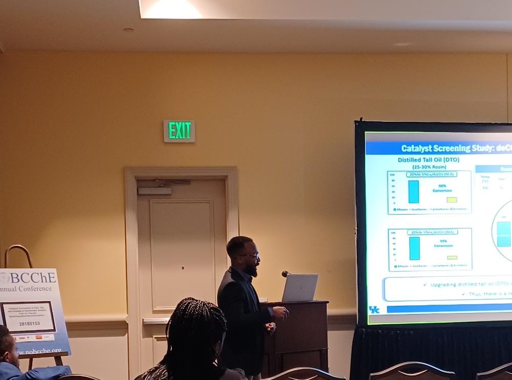 GreatUmenweke's tweet image. Appreciation Post: 

1. Gave my first technical talk through the ASCG award.
2. Received the 2nd place award for the 3-Minute Rundown.
3. Received the "ACS Student Exchange Award."

Thanks to @NOBCChE family for the memorable experience.

#Catalysis #SAF #Biofuels #NOBCChE2022
