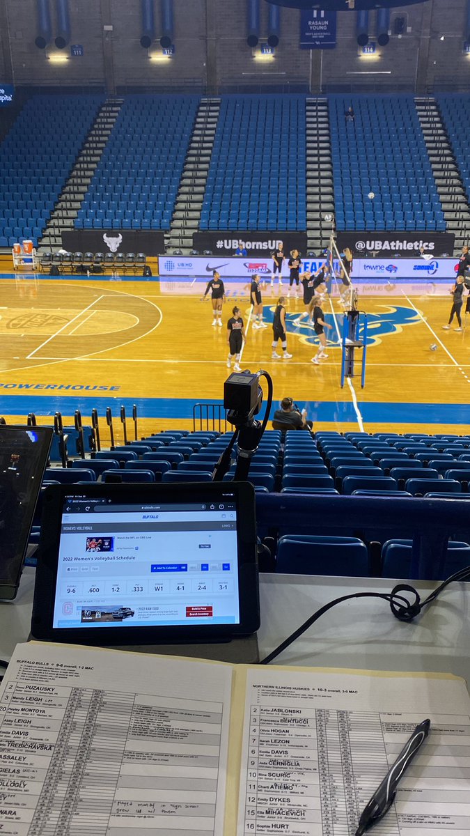 Getting ready to start year 7 with <a href="/UBAthletics/">UB Athletics</a>! Pretty excited to begin this new role on ESPN+ (3) working with <a href="/PeckOnSports/">Paul Peck</a> and <a href="/BrianWGR/">Brian Koziol</a> on a regular basis across multiple sports this season! Kicking things off with a little <a href="/ubvolleyball/">UB Volleyball</a> tonight @ 6:00 on ESPN3 📺🏐