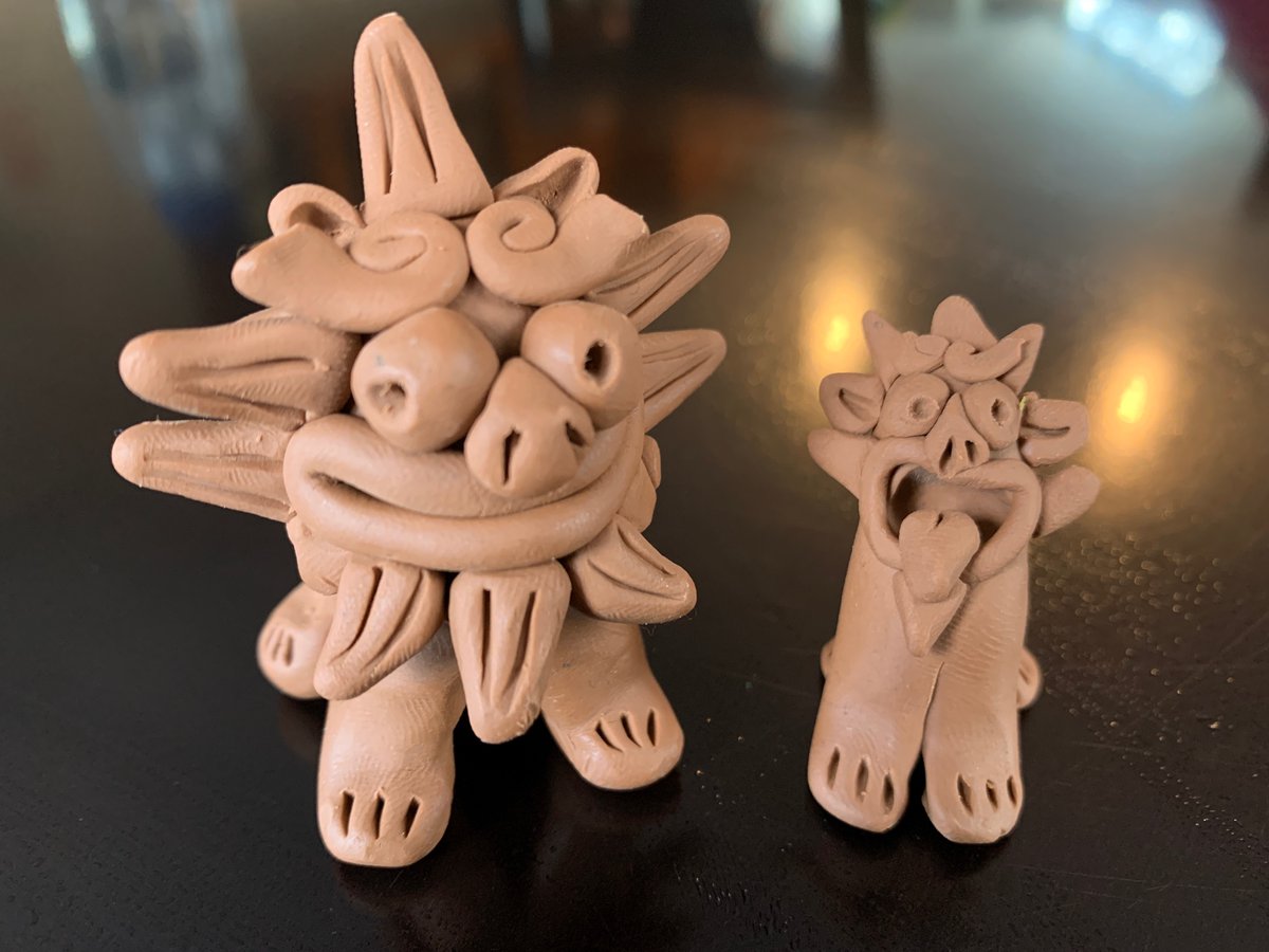 I’m still playing with clay today. 😉
#shisa #doglion