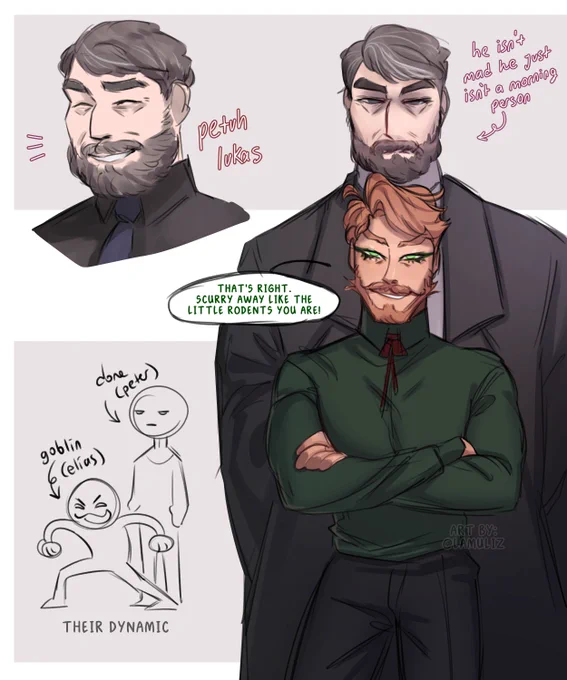 Elias and Peter dynamic #eliasbouchard #peterlukas #themagnusarchives 