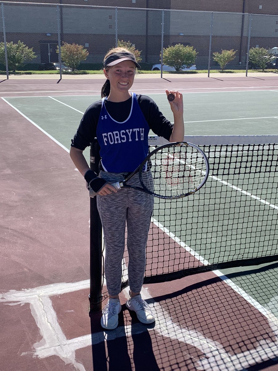Congratulations to sophomore, Alie Jones for finishing 3rd in singles at districts! #PantherPride #TheFamily