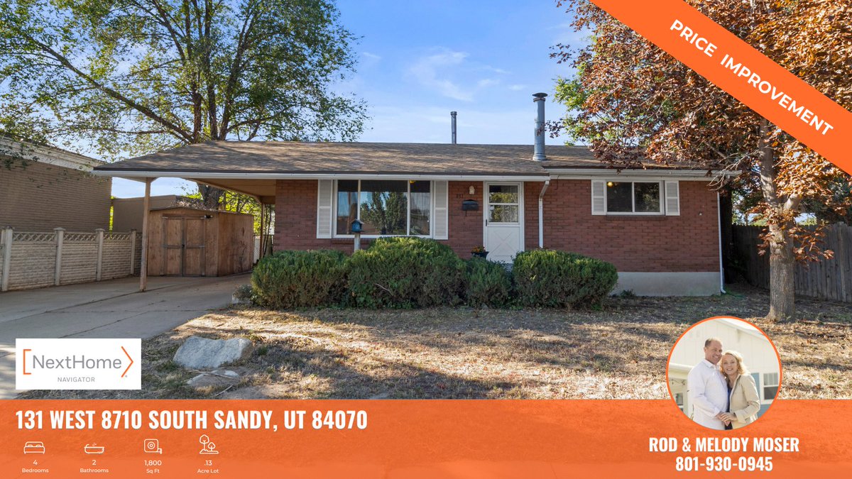 ✨PRICE IMPROVEMENT✨   

Looking for your #NextHome 🏡 This is it! Commuter's Dream - 15 minutes to everywhere. Bike to RSL Rio Tinto Stadium. New furnace, carpet, ac and roof.

Property Website: bit.ly/3DIP6t2

Virtual Home Tour: youtu.be/bd1Akez6t2Y