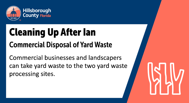 HillsboroughFL's tweet photo. Cleaning Up After Ian - Do's and don'ts of yard waste disposal to get your yard back in tip-top shape.

Hillsborough County knows residents are eager to clean up their yards and property after Hurricane Ian. Details: https://t.co/6vHPT50qrK https://t.co/s2ihpkJtR4