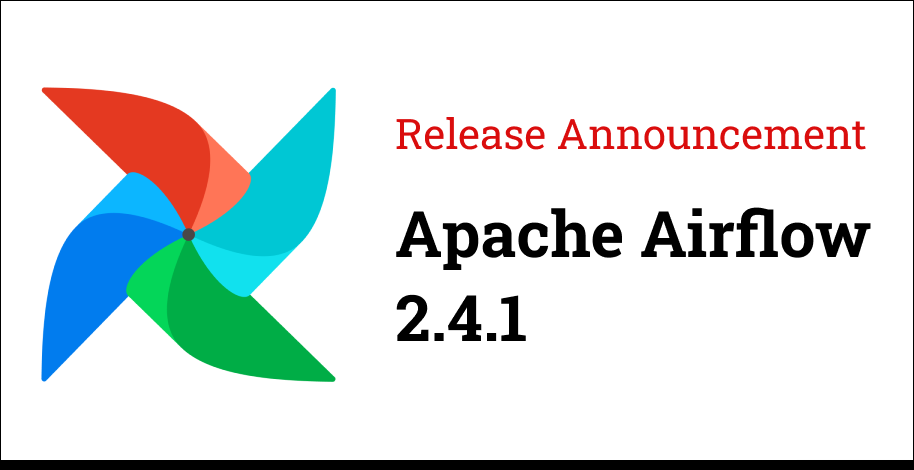 We've just released Apache Airflow 2.4.1 🎉 📦 PyPI: pypi.org/project/apache… 📚 Docs: airflow.apache.org/docs/apache-ai… 🛠 Release Notes: airflow.apache.org/docs/apache-ai… 🐳 Docker Image: 'docker pull apache/airflow:2.4.1' Thanks to all the contributors who made this possible.