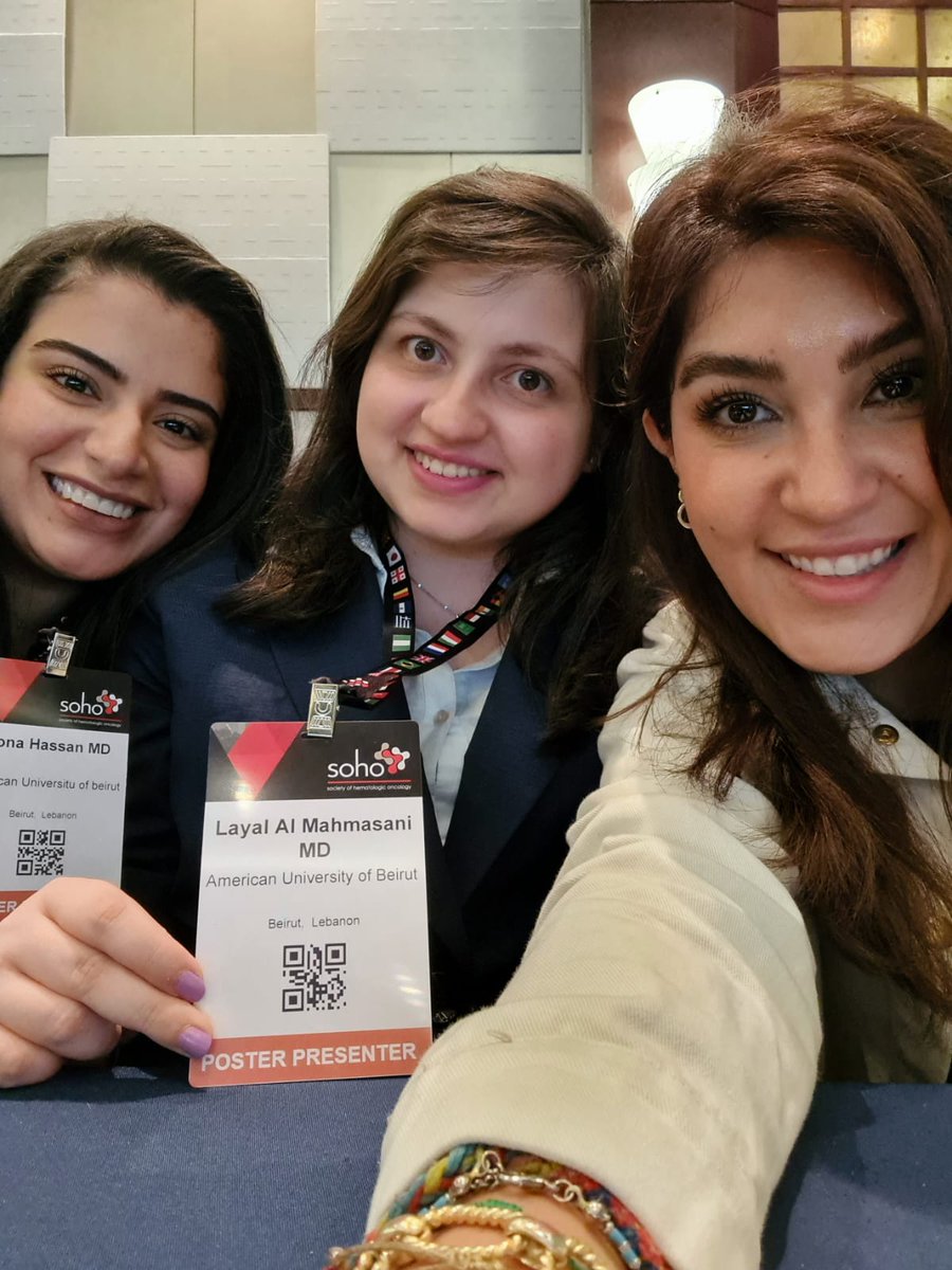 mona_hssn's tweet photo. Ladies and gentlemen your @AUBMC_Official  HemOnc fellows @SocietyofHemOnc 
 #SOHO22 @AliAtoui11 @Layalmahmasani @GhidAmhaz https://t.co/hanu2zqy6r