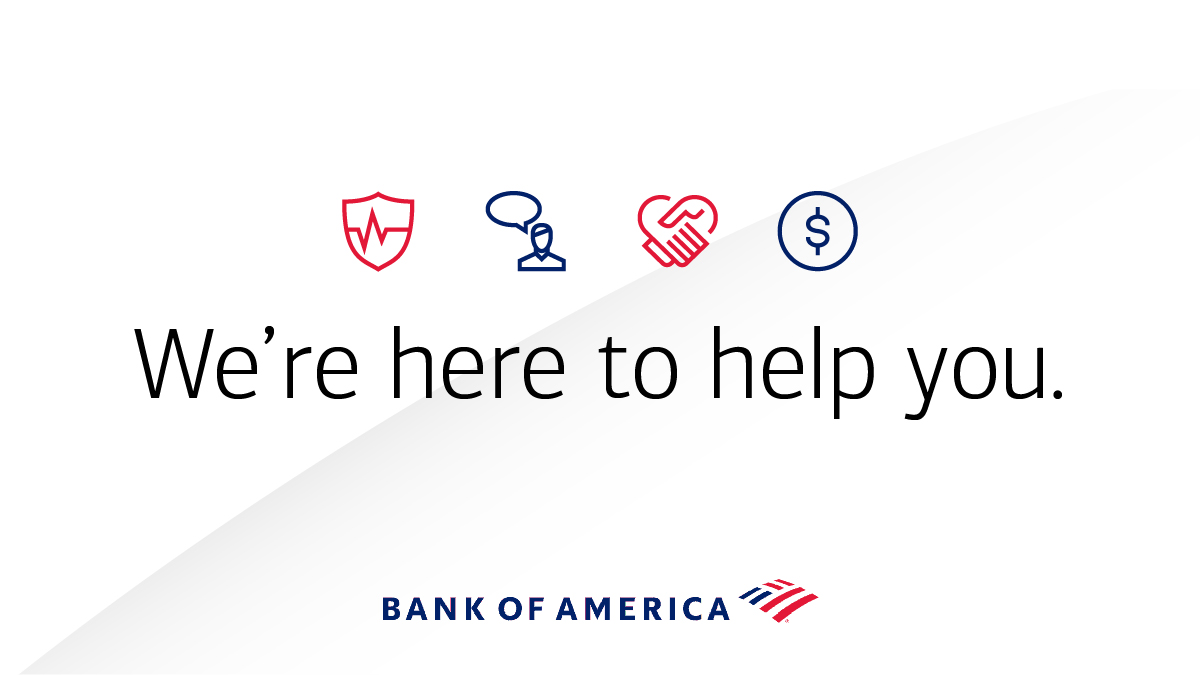 BankofAmerica's tweet image. Customers affected by #HurricaneIan, we are here to help. Call 855.729.1764 to see what our disaster relief program may be able to do for you. Stay connected to your accounts and check for banking center closures using our mobile app or visiting go.bofa.com/locator.