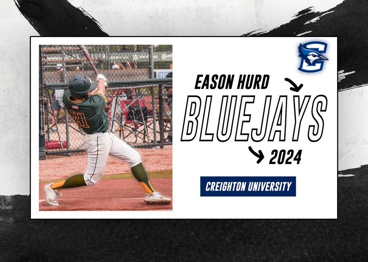 Eason Hurd (@eason_hurd) on Twitter photo I am excited to announce that I will be furthering my academic and athletic career at Creighton University! I want to thank all of my friends, family, and coaches who have helped me get to this point. GO JAYS!🐦 <a href="/CU_Baseball/">Creighton Baseball</a> <a href="/GRBRays/">GRB RAYS BASEBALL</a> <a href="/GregReinhard19/">Greg Reinhard</a> I am excited to announce that I will be furthering my academic and athletic career at Creighton University! I want to thank all of my friends, family, and coaches who have helped me get to this point. GO JAYS!🐦 <a href="/CU_Baseball/">Creighton Baseball</a> <a href="/GRBRays/">GRB RAYS BASEBALL</a> <a href="/GregReinhard19/">Greg Reinhard</a>