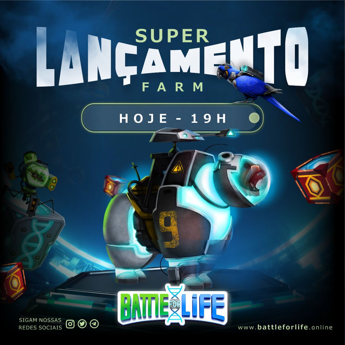 Olá players!! 🕹️

Hoje estamos liberando o modo farm do BFL! 

Nele os jogadores poderão farmar o token de governança do jogo. 🤩

Clique no link na bio, compre seu NFT e venha vencer os TechNodes com a gente! 🧪🧬

#P2E #NFTs #players #criptomoedas