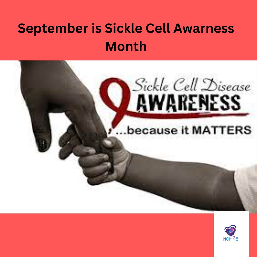 CHommelab's tweet photo. September is National Sickle Cell Awareness Month. Sickle Cell Anemia is more common in African Americans and in the U.S. 1 in 13 Black or African American babies are born with the sickle cell trait. So let's work together to bring awareness to this disease https://t.co/US8VhaLL5Y