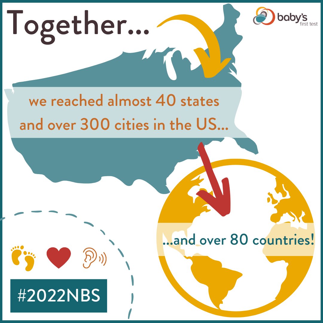 Because of our joint efforts, our #newbornscreening content was liked, commented on, shared, and saved on social media over 1,500 times this month! Thank you to everyone who rose to the challenge of helping us make this Newborn Screening Awareness Month a memorable one. #2022NBS