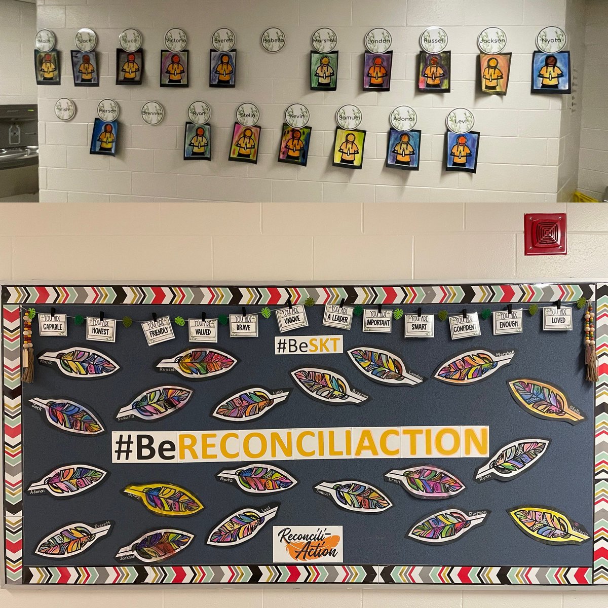 Sea of orange, and so much engagement in learning and understanding why we specifically and intentionally wore orange today. The learning continues… #ReconciliACTION #OrangeShirtDay #ocsbIndigenous #BeSKT