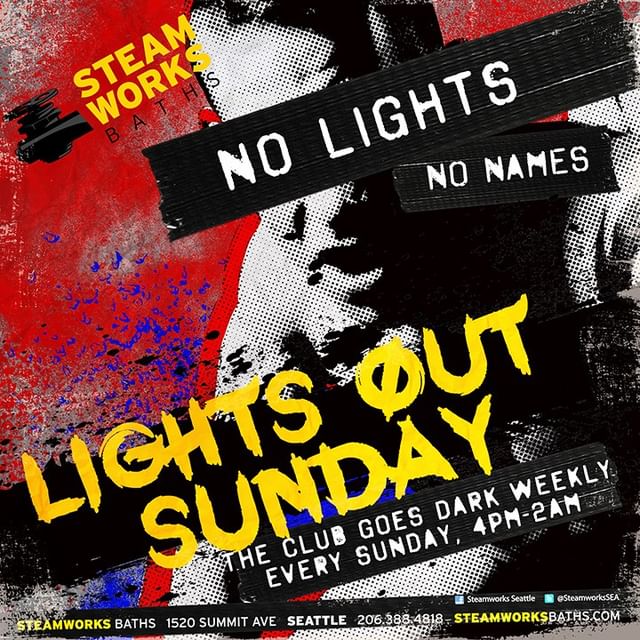 On deck this weekend:

TONIGHT:  Friday Night at the Baths!  - Come unwind after a hard week.

SATURDAY NIGHT:  The holiest of holies, <a href="/CumUnion/">CumUnion</a> w/DJ <a href="/derekpavone/">Derek Pavone</a> 

SUNDAY NIGHT:  LIGHTS OUT 4pm to 2am!