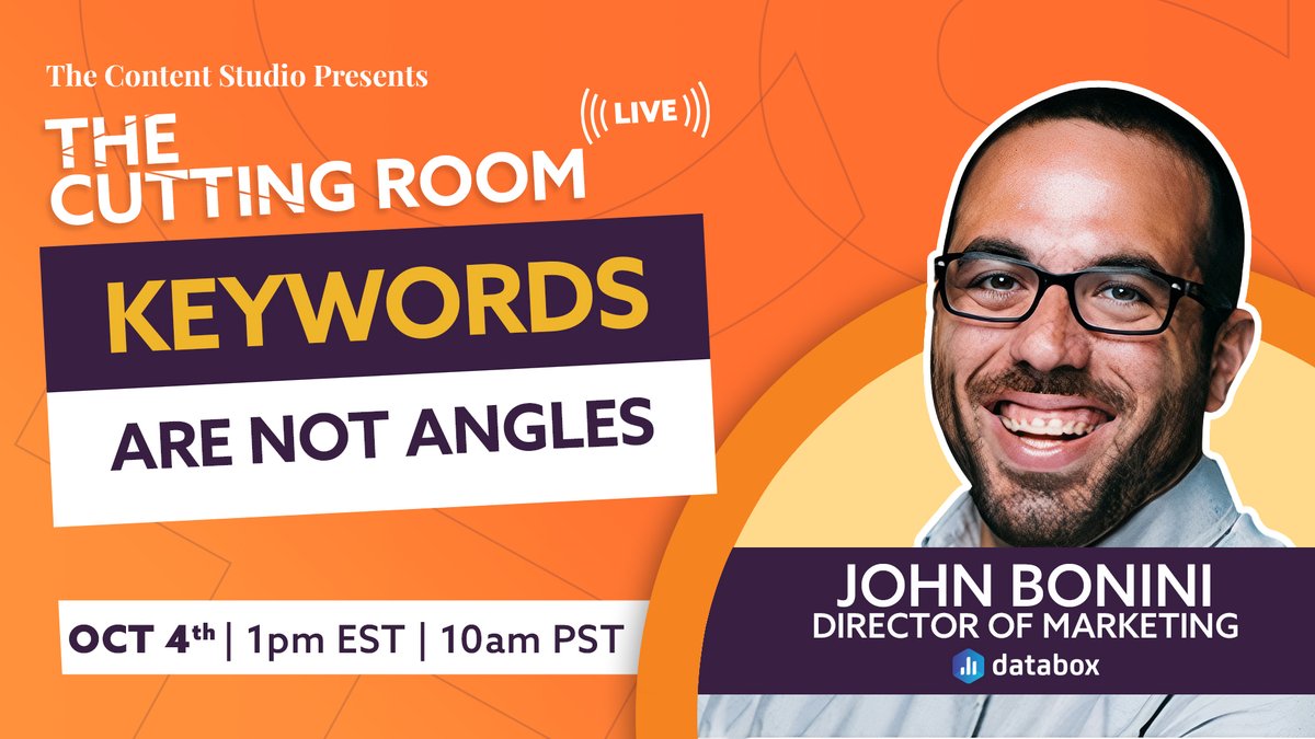 tommyismyname's tweet photo. I am so very much looking forward to this one! 

👉 Angles, not keywords. 
👉 Link distribution ≄content distribution
👉 Be a reporter, not a columnist

Sign up for notifications at the link in the thread. https://t.co/Zf4QILHxWq