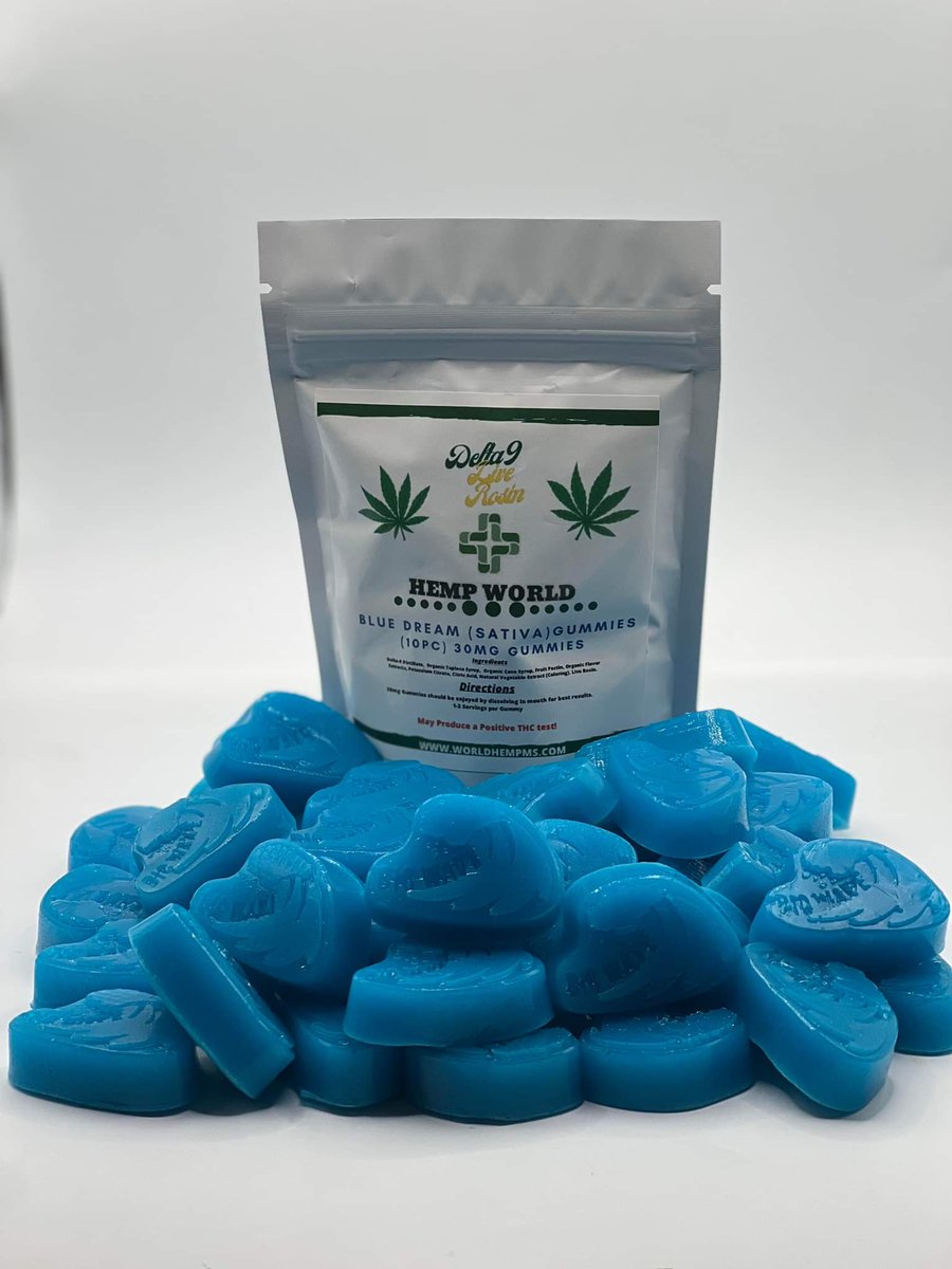 lighterrrIO's tweet photo. New (Blue Dream Sativa) D9 Live Rosin Gummies (Edibles). Hemp World Dispensaries Pearl and Jackson Ms location. https://t.co/v7CyxHsQ07. Open Monday-Sunday 10am-7pm. https://t.co/2GSbc1aeph