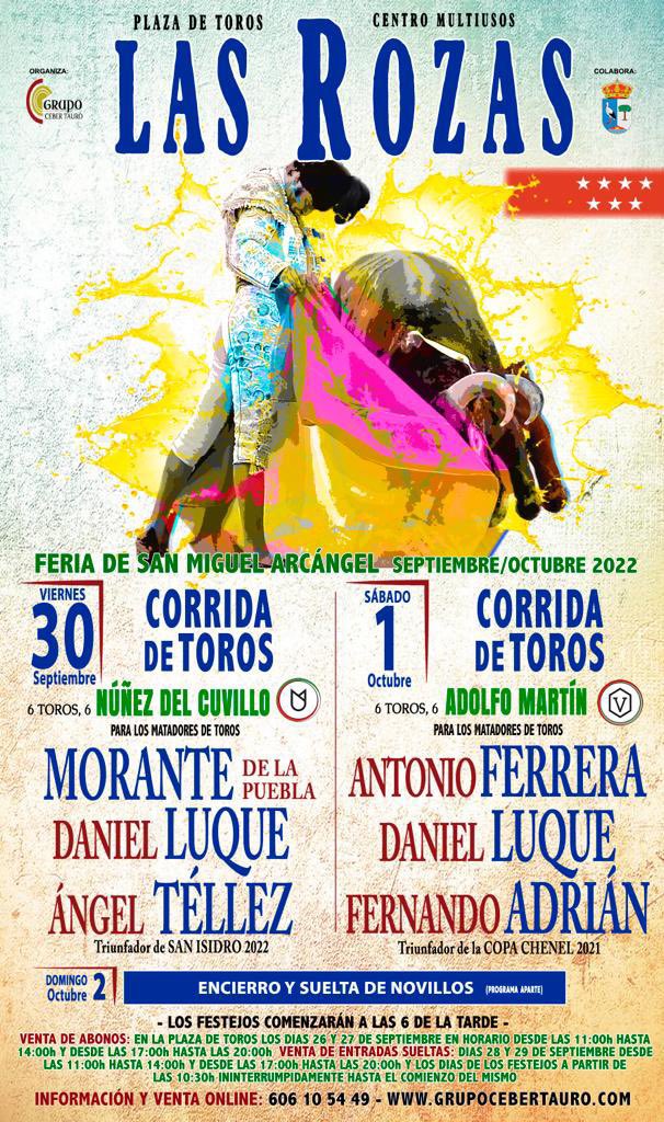 .#Temporada2022 💫 
#Arte #Cultura #EsElMomento #22

                  🗓AGENDA

  ✅ LAS ROZAS, 1 de OCTUBRE