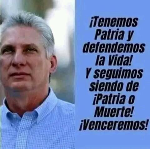 CedenoYudeisy's tweet photo. #Ordene usted presidente! #YosigoamiPresidente #Cuba #Yaguajay. #SanctiSpíritus. #FuerzaCuba #FuerzaPinar https://t.co/nEgl2ACkrC
