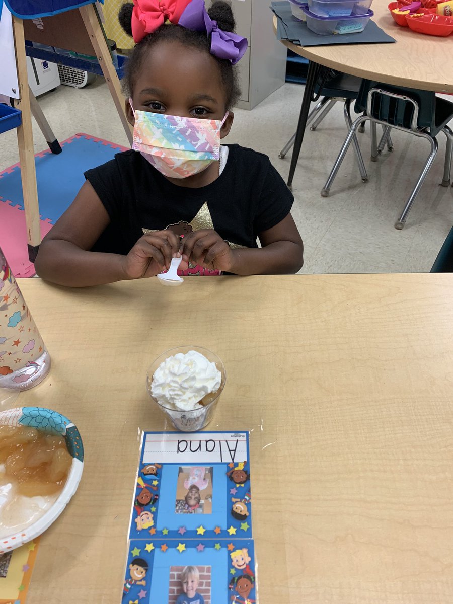 Apple Pie in a Cup!  Pre-K followed directions as our culminating activity for Apple Week!  Delicious!
<a href="/ShadySideAACPS/">Shady Side ES</a> @msconnollyprek