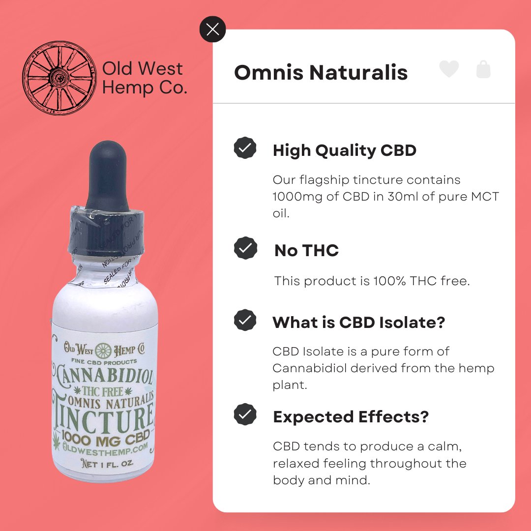 Try our Omnis Naturalis #CBD #Tincture today and experience the difference! ❤️