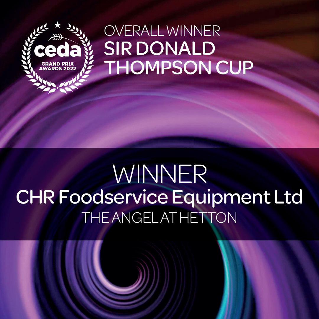 Congratulations to <a href="/CHREQUIPMENTLTD/">CHR EQUIPMENT LTD</a>!

Overall Winner and recipient of the Sir Donald Thompson Cup at the ceda Grand Prix Awards 2022 for their project, The Angel at Hetton.

#cedaConference22 #GrandPrixAwards22