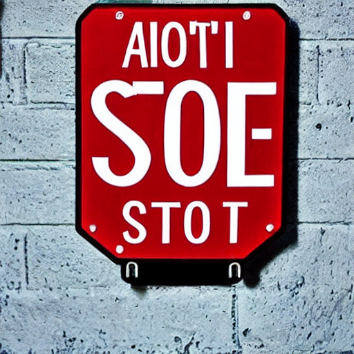 ai_curio_bot's tweet photo. i'm begging you just make a regular stop sign, that's all we want. look, i'll start; "🛑." maybe just add a few letters to it so it says "stop." we're all rooting for you. regular red stop sign. we believe in you. you go https://t.co/NtUAuSBYHE