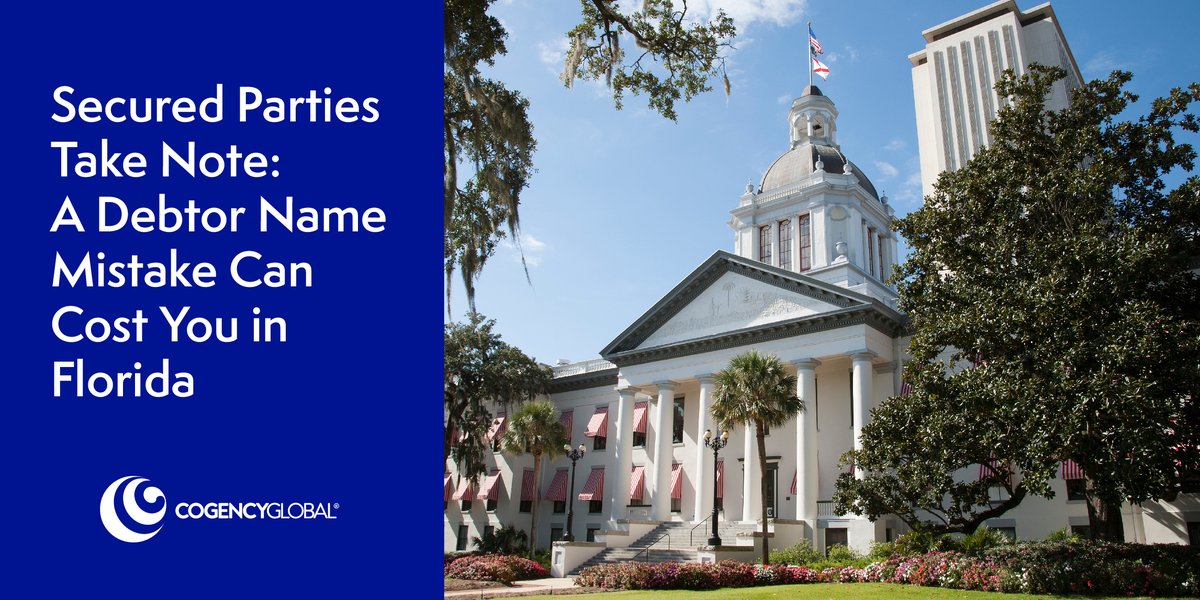 TeriMayor's tweet image. A Florida Supreme Court ruling now makes incorrect debtor names a matter of the utmost importance when filing. Read about this important UCC debtor name case on our blog. bit.ly/3UShNdk #UCCFiling #SecuredParty #FloridaSupremeCourt
