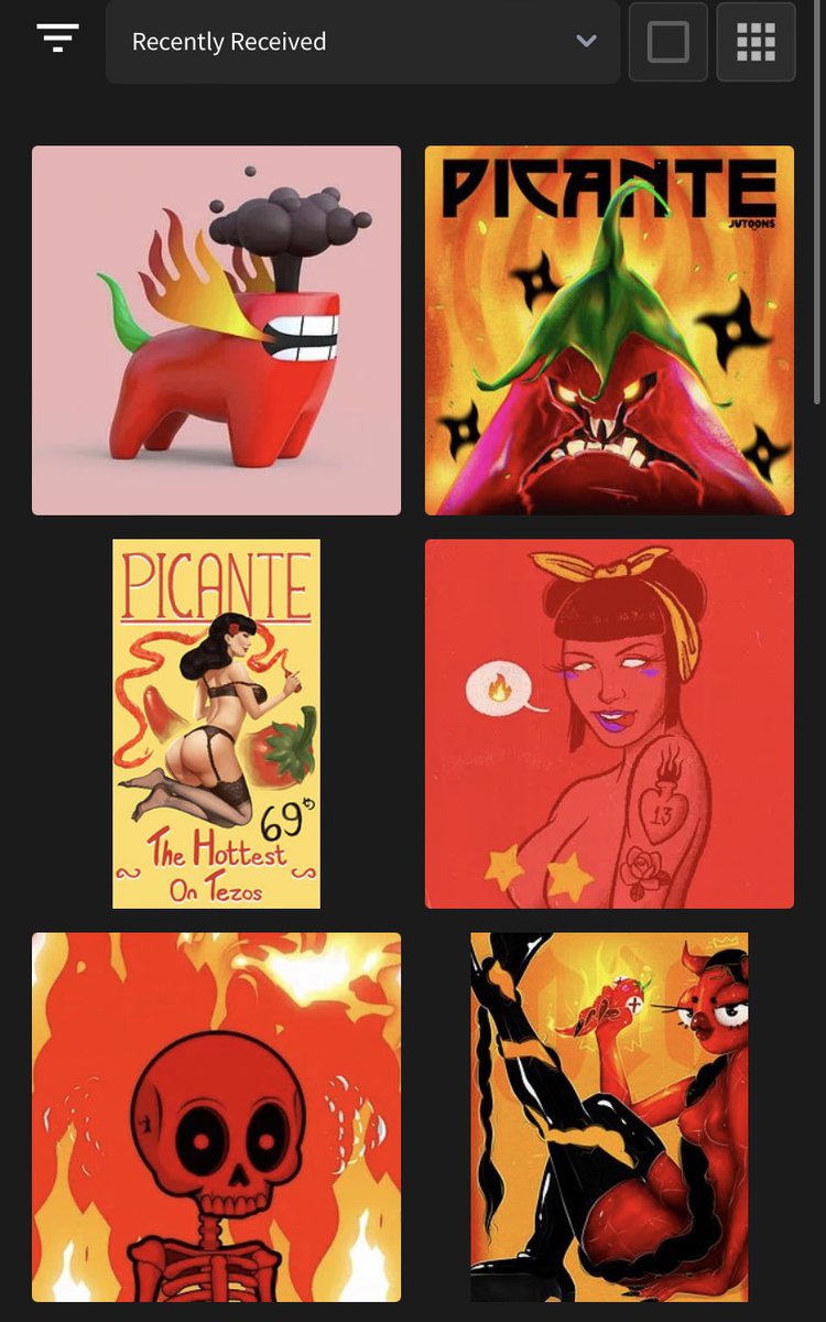 Collected some #Picante drops today! @NicoSaraLand @artist_juhi @YoungMetaMeta @dih_art_br @satanasnft 🔥🌶