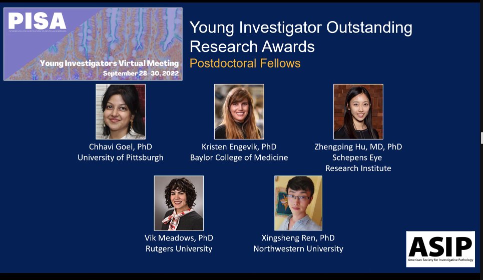 Daisy Shu (she/her/hers) (@eyedaisyshu) on Twitter photo WOWOW I am so thrilled! A huge congratulations to my wonderful research assistant <a href="/tessa_fitch/">tessa</a> on winning the Young Investigator Outstanding Research Award! Fantastic work! I am so proud! Congrats to all the other awardees! <a href="/ASIPath/">American Society for Investigative Pathology</a> #PISA2022 What a great meeting! WOWOW I am so thrilled! A huge congratulations to my wonderful research assistant <a href="/tessa_fitch/">tessa</a> on winning the Young Investigator Outstanding Research Award! Fantastic work! I am so proud! Congrats to all the other awardees! <a href="/ASIPath/">American Society for Investigative Pathology</a> #PISA2022 What a great meeting!