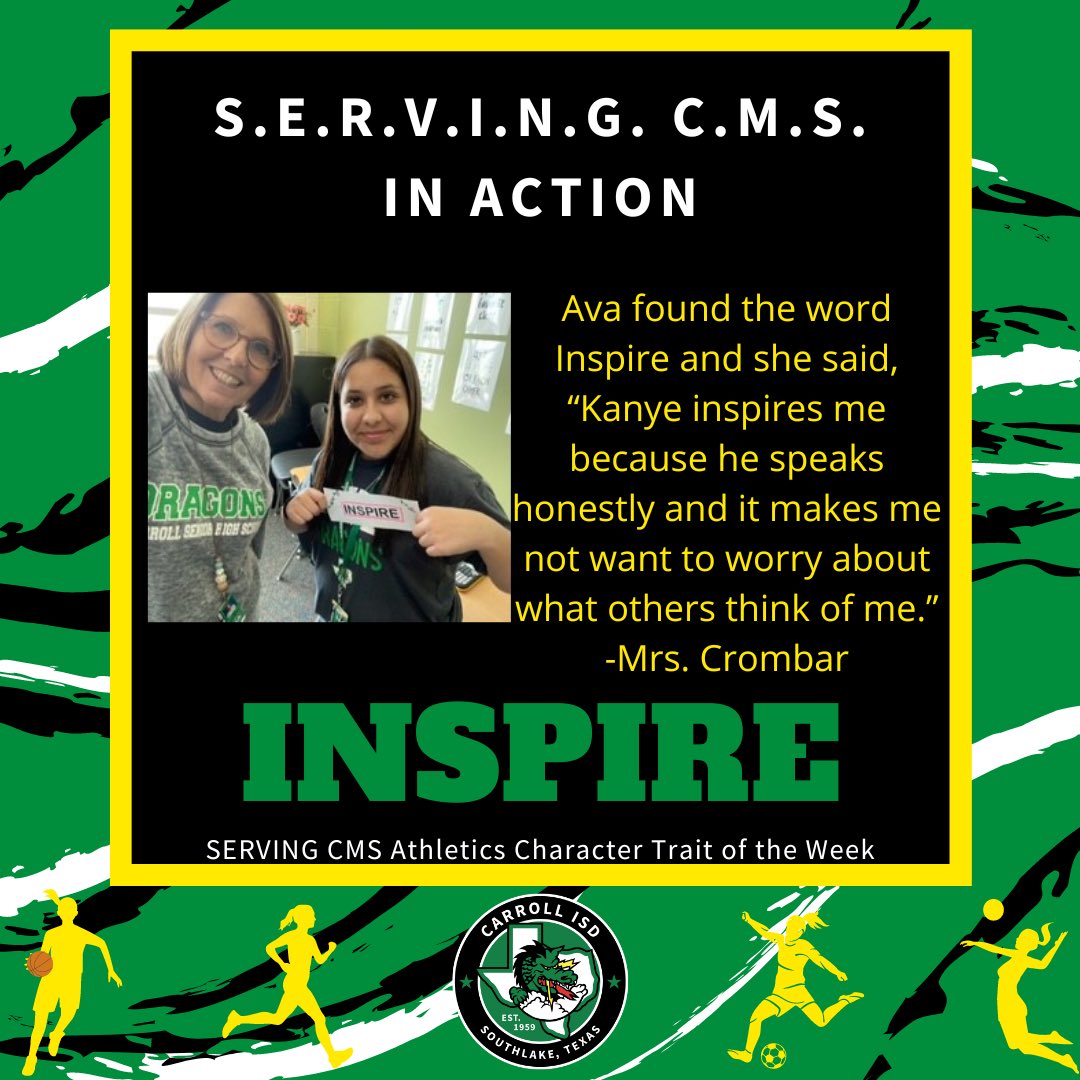 CMSGirlsAthl's tweet photo. Our final INSPIRE word was found today! https://t.co/iAPTW8JNrk