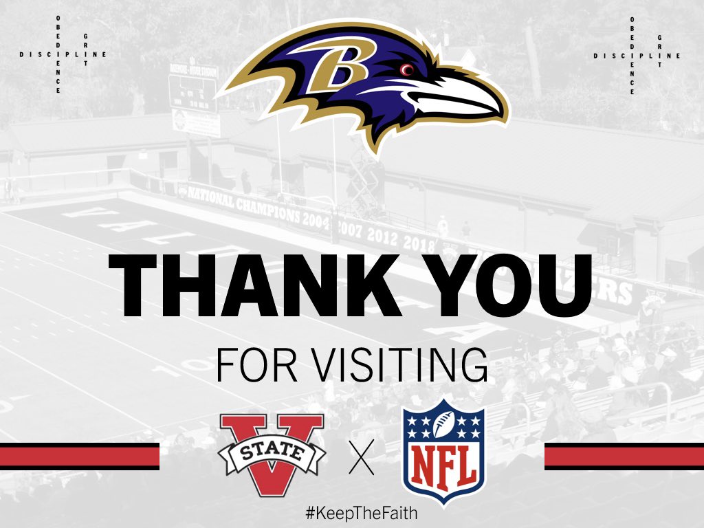 Always exciting seeing @NFL logos around Titletown! Thank you @Ravens for stopping by and checking out our players! #KTF #SetYourFace