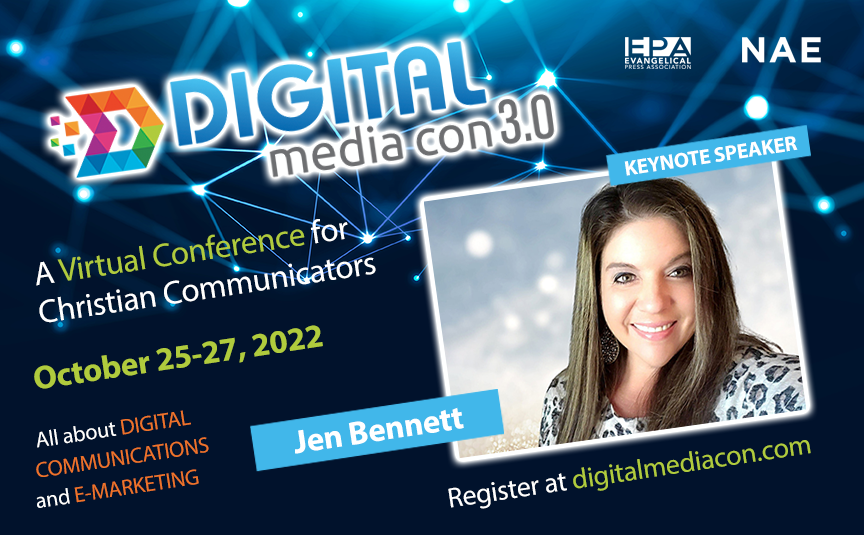 Dr. Jen Bennett [@DrJenBennett] is one of our keynote speakers for DigitalMediaCon 3.0 coming October 25 to 27. Jen is Strategic Communication Professor at Indiana Wesleyan University and the host of the She Impacts Culture podcast. Learn more at digitalmediacon.com
