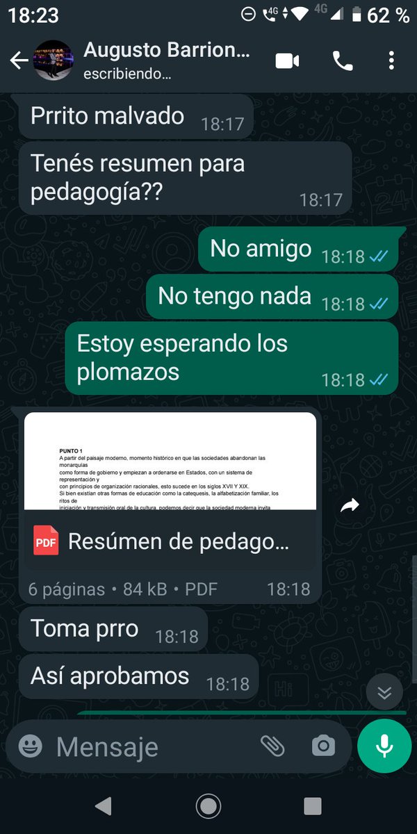 Que genios esos compañeros que te ayudan siempre