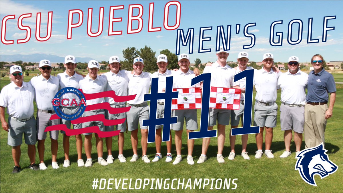 csupmensgolf's tweet photo. 👀 MOVIN' ON UP 👀

After a pair of tournament wins to begin the 2022-23 season, the ThunderWolves have moved up to No. 11 in the latest Golf Coaches Association Top 25 poll 😤😤

#DevelopingChampions https://t.co/Zzf6nxRc1j