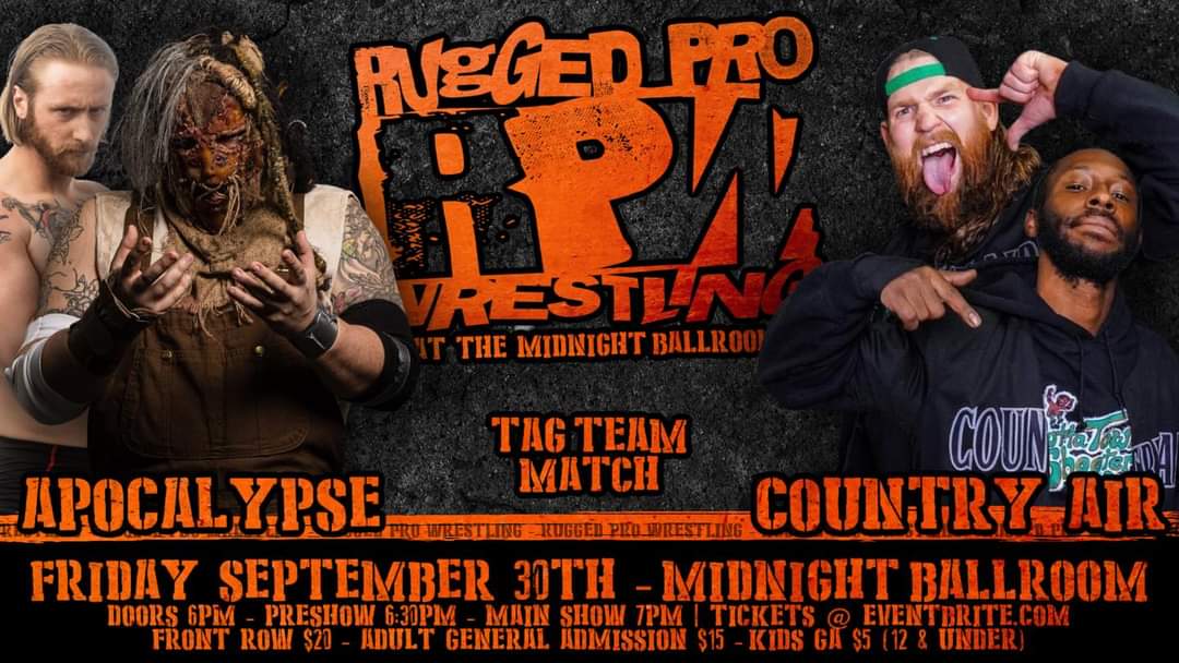 zhendrixbrand's tweet photo. Tonight! We make our Iowa DEBUT!

#outlaw #wdak #countryair #prowrestling #indywrestling #ruggedpro #newstate #debut #takeawhiff https://t.co/Ts1J9lHgmH