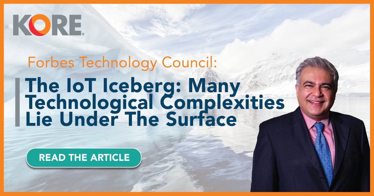 Dive below the water line of the IoT iceberg in President and CEO <a href="/BahlRomil/">Romil Bahl</a>'s newest <a href="/ForbesTechCncl/">Forbes Technology Council</a> article: "The IoT Iceberg: Many Technological Complexities Lie Under The Surface." Read it here: forbes.com/sites/forbeste…