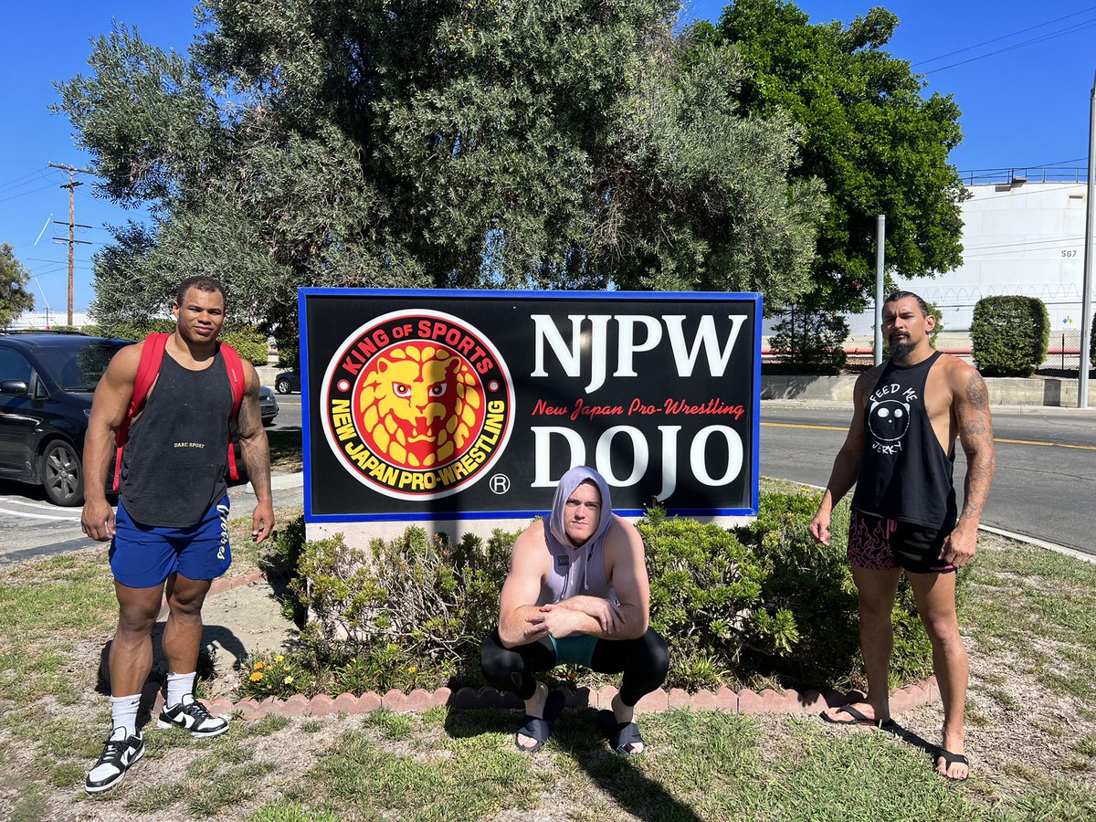 Grizzbroady98's tweet photo. I was blessed with the opportunity to train for the week @NJPWofAmerica La dojo under katsuyori Shibata. I learned a lot and am excited for the future‼️ https://t.co/xm4rjpGT36