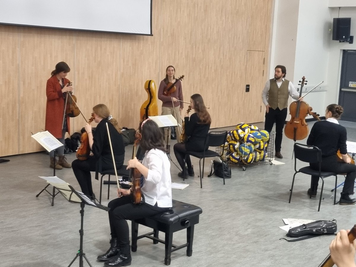 We really enjoyed the workshop this afternoon with <a href="/JubileeQuartet/">Jubilee Quartet</a> - some great insight into how to really play as part of an ensemble as well as making sight reading fun! <a href="/DouglasAcad/">Douglas Academy</a> @milngaviemusic