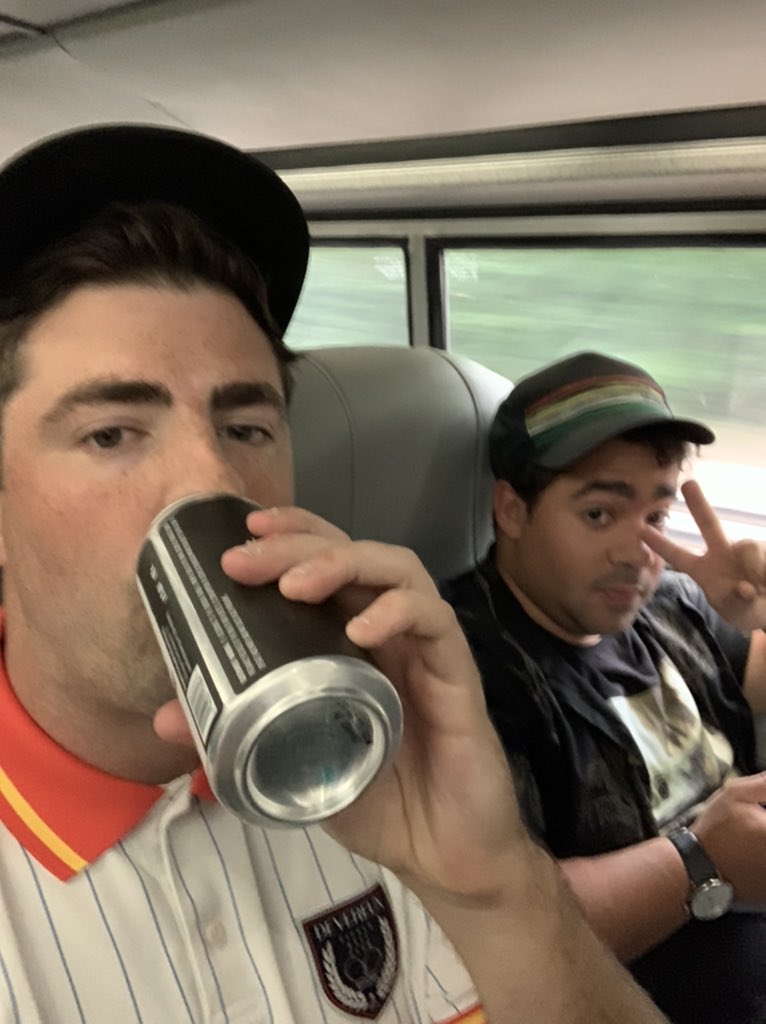 OldManWhoBets's tweet image. New game to play on the train: 

1 beer must be consumed at or before the next stop. 

If not, you have to get off the train. 

First one to the destination wins.