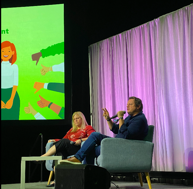 siliconslopes's tweet photo. π Please welcome Amy Frampton and Brian Crofts of @BambooHR to the Silicon Slopes Summit Stage!
Below is a thread from their discussion.Β ππΌ
#SlopesSummit x #siliconslopes https://t.co/3AI74NGqMv