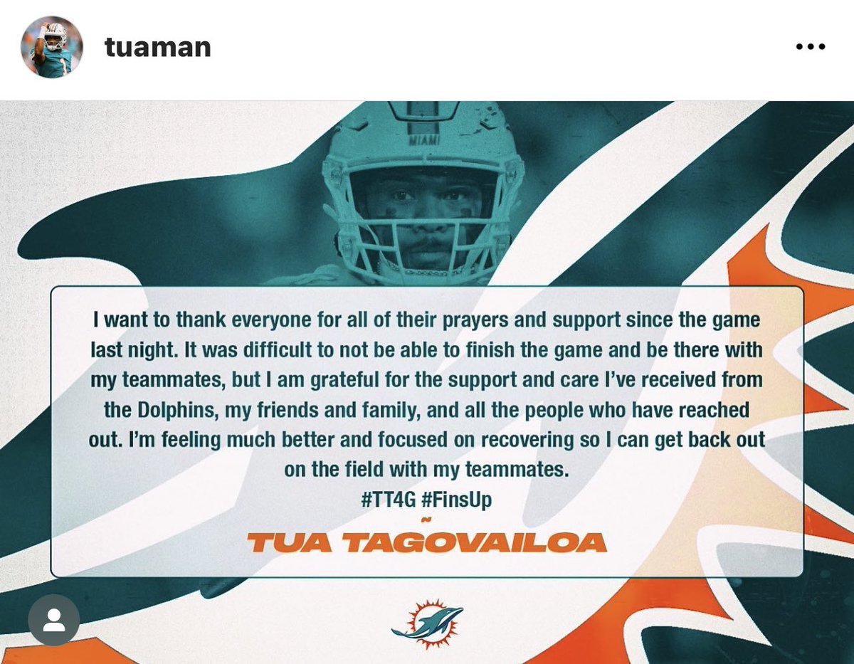 Message from Tua #TT4G #FinsUp