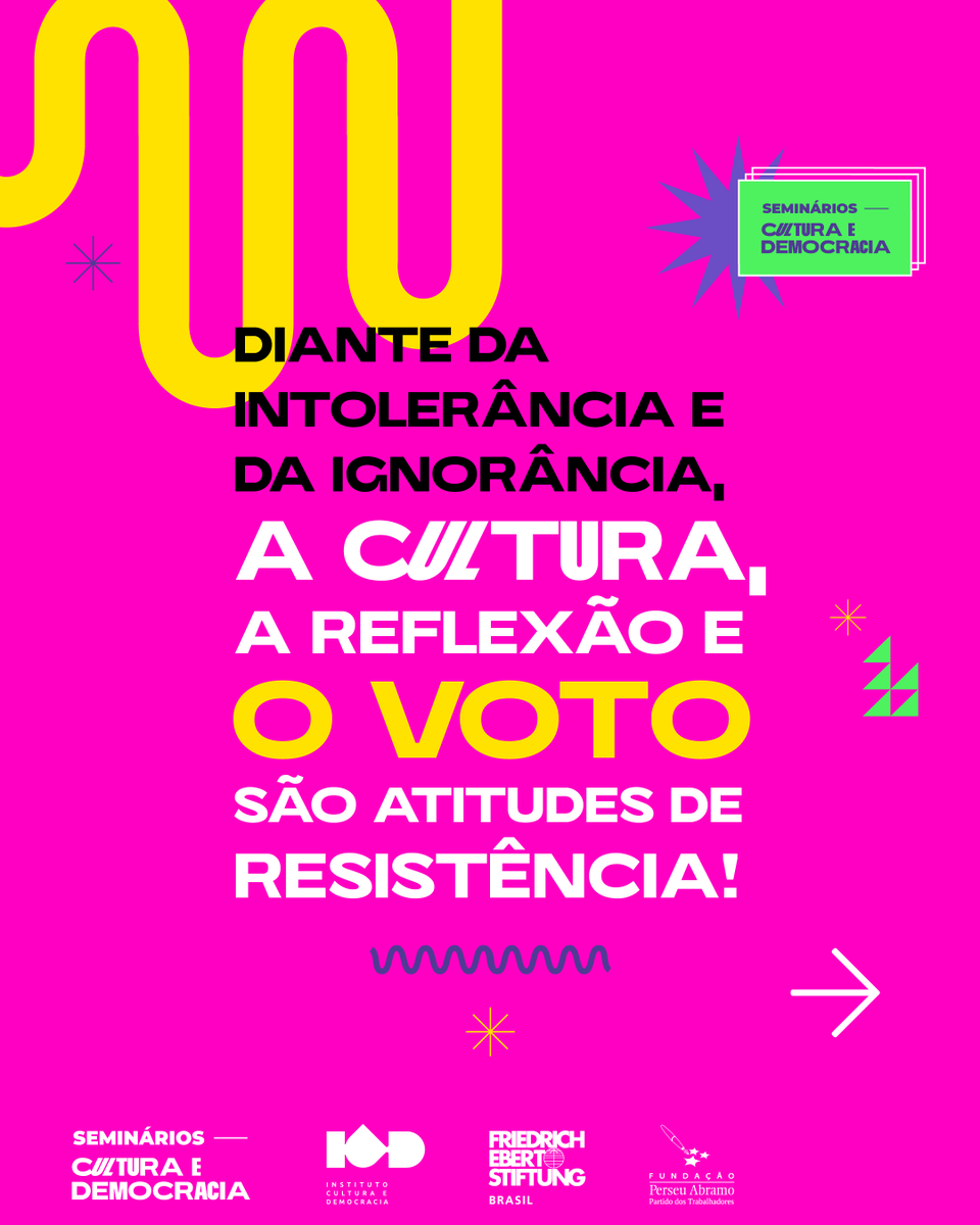 SCDemocracia's tweet photo. #Eleições2022 | A diversidade cultural brasileira sempre esteve ligada com a visibilidade de temas do cotidiano. Estamos num momento histórico decisivo para a democracia brasileira. Por isso, no dia 2/10, VOTE, com esperança, em quem defende um Brasil justo para todas as pessoas! https://t.co/2gLmzZPK6A