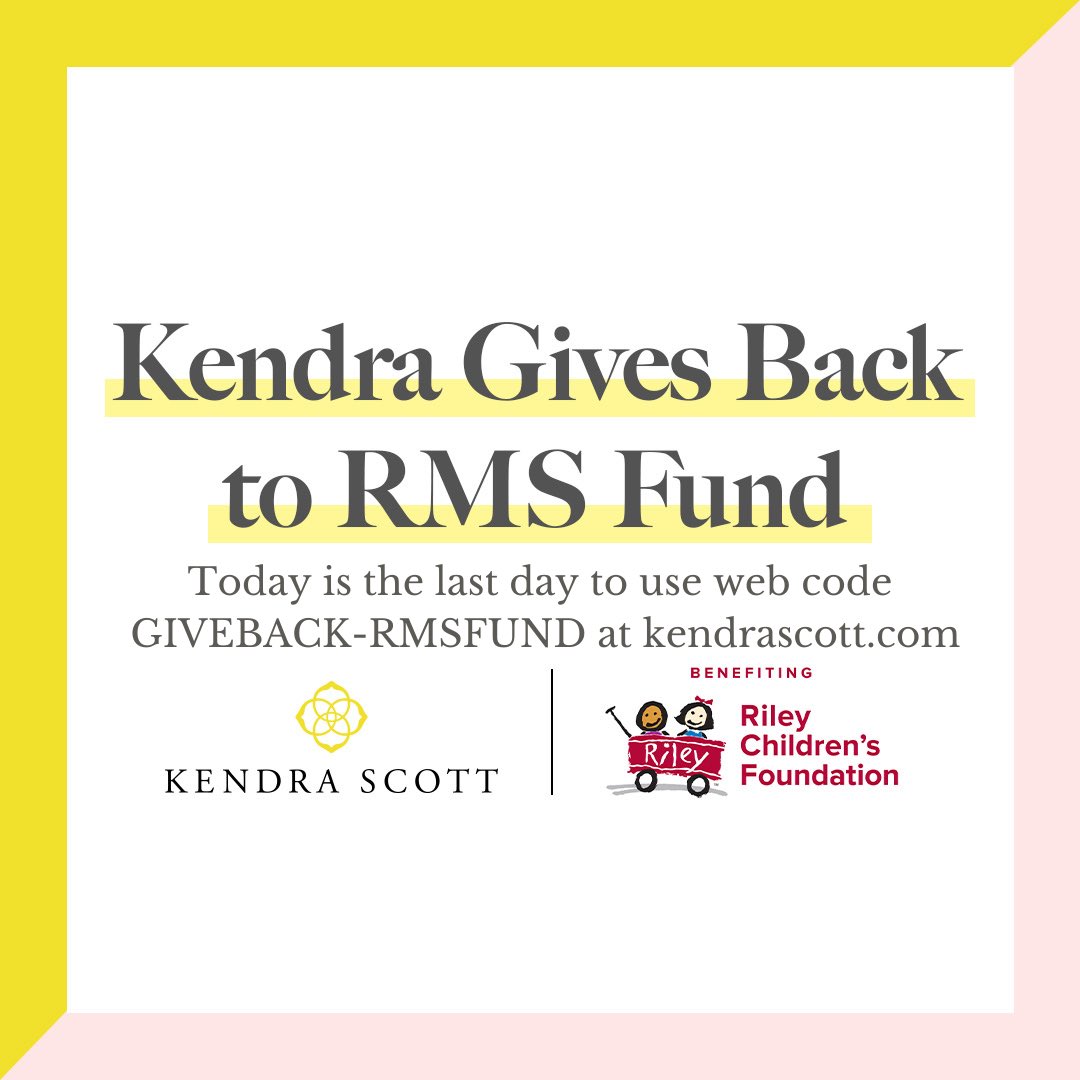 Mighty Mason Foundation, Inc. (@mightymasonfund) on Twitter photo Today is the last day to use the code to have 20% of your purchases go toward pediatric RMS Cancer Research! Help us end Childhood Cancer Awareness Month on a strong note! 🎗 #Mighty #gogoldforchildhoodcancer #fightlikeakid <a href="/RileyKids/">Riley Children's Foundation</a> <a href="/RileyChildrens/">Riley Children's</a> <a href="/KendraScott/">kendrascott</a> Today is the last day to use the code to have 20% of your purchases go toward pediatric RMS Cancer Research! Help us end Childhood Cancer Awareness Month on a strong note! 🎗 #Mighty #gogoldforchildhoodcancer #fightlikeakid <a href="/RileyKids/">Riley Children's Foundation</a> <a href="/RileyChildrens/">Riley Children's</a> <a href="/KendraScott/">kendrascott</a>